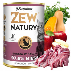 Zew Natury KOT Premium bogata w kaczka puszka 400g - Zew Natury