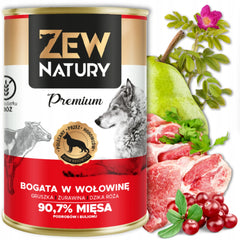 10 x Mokra Karma Mix Smaków 400g Mono+Premium Dla Psa Zew Natury - Zew Natury