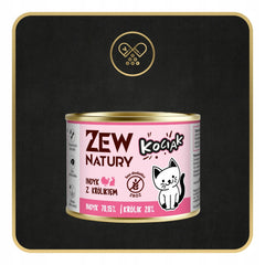 Zew Natury KOT Junior królik puszka 185g - Zew Natury