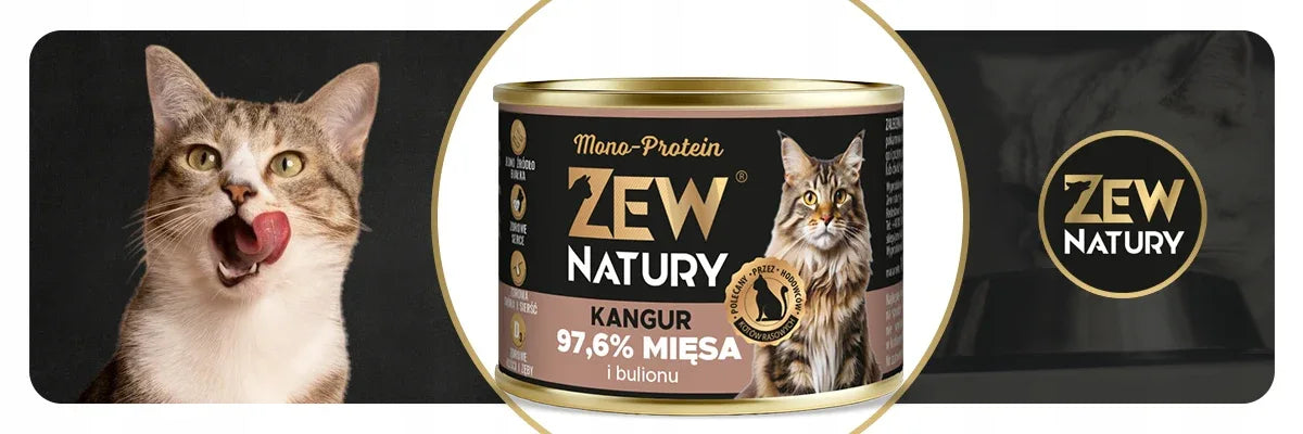 Zew Natury KOT Mono-Protein kangur puszka 185g - Zew Natury