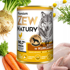 Mokra Karma Bogata w Kurczaka 400g PREMIUM Dla Psa Zew Natury