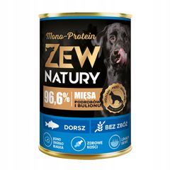 Mokra Karma Dorsz Cała Ryba 400g MONO-PROTEIN Dla psa ZEW NATURY