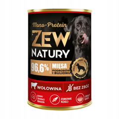 Mokra Karma Wołowina 400g MONO-PROTEIN Dla Psa Zew Natury