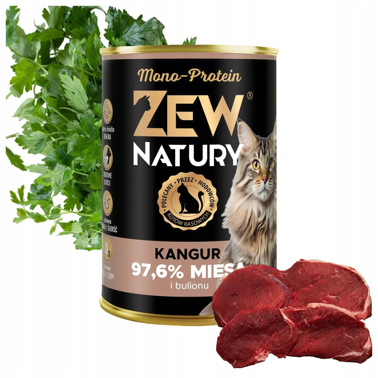10 x Mokra Karma z Kangurem 400g Mono-Protein Dla Kota Zew Natury - Zew Natury