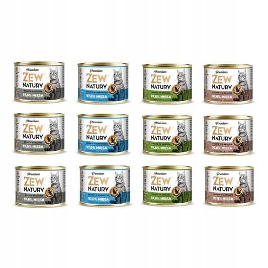 Mokra Karma Dla Kota Zew Natury Premium Bogata W Mix Smaków 12x185 - Zew Natury