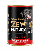 10 x Mokra Karma Wołowina 400g MONO-PROTEIN Dla Psa Zew Natury - Zew Natury