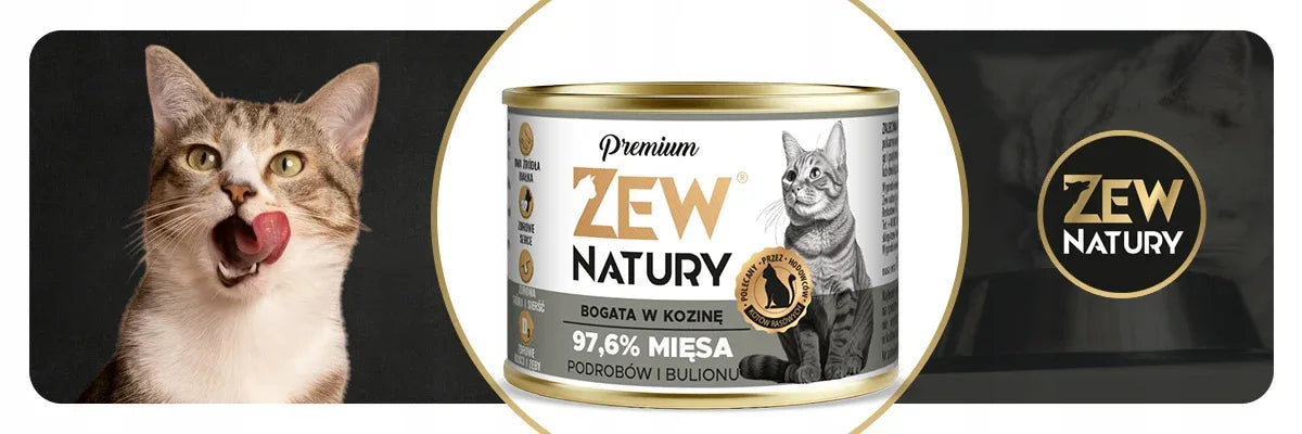 Zew Natury KOT Premium bogata w kozinę puszka 185g - Zew Natury