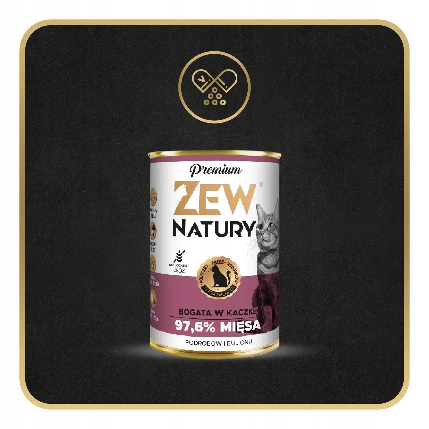 Zew Natury KOT Premium bogata w kaczka puszka 400g - Zew Natury
