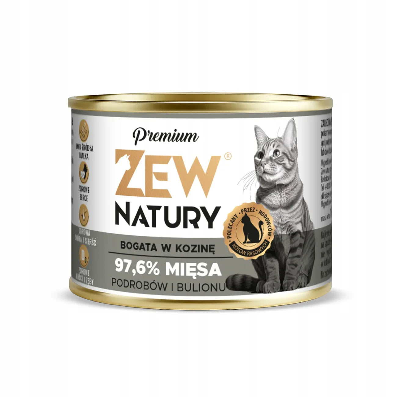 Zew Natury KOT Premium bogata w kozinę puszka 185g - Zew Natury