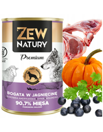 10 x Mokra Karma Bogata w Jagnięcinę 400g PREMIUM Dla Psa Zew Natury