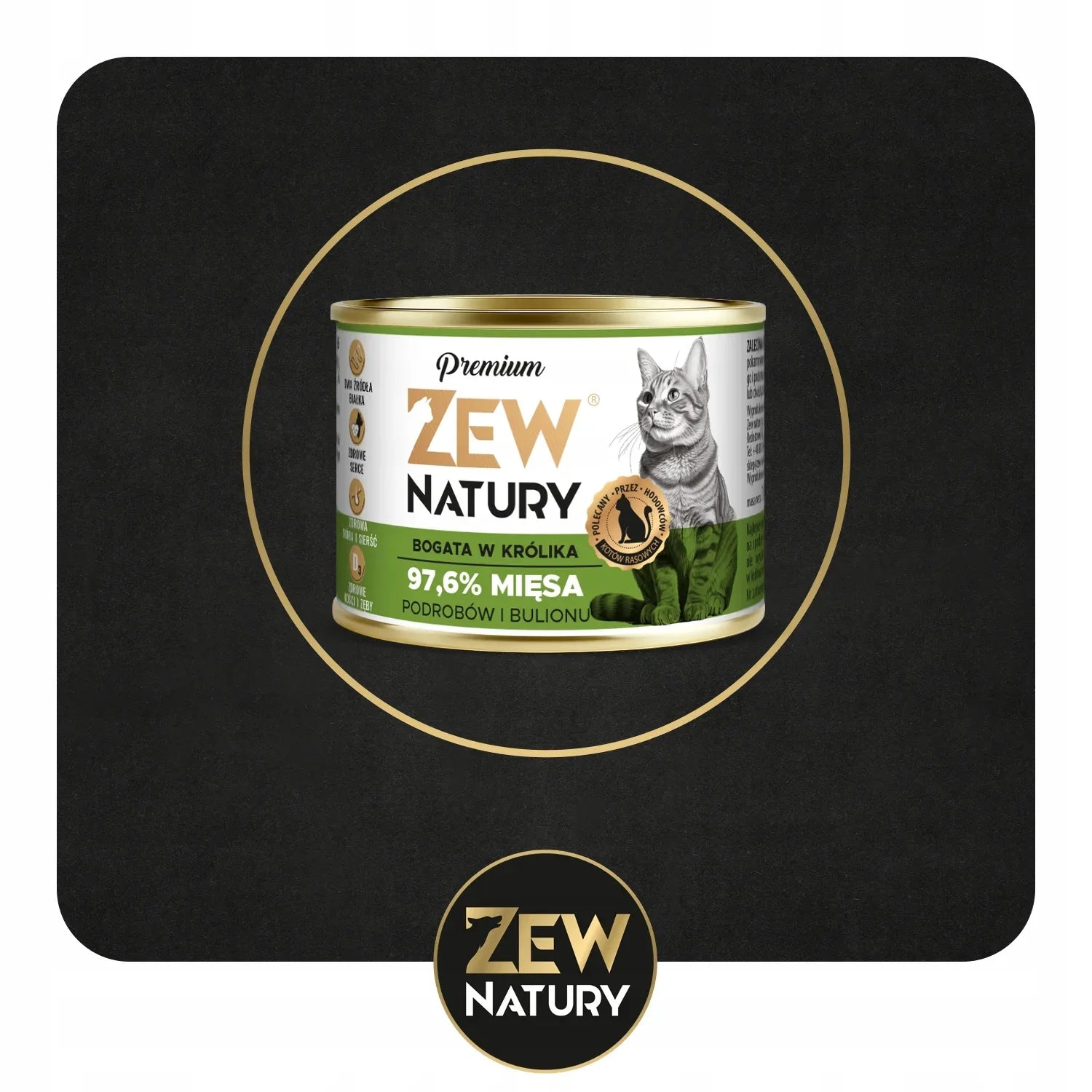 Zew Natury KOT Premium bogata w królika puszka 185g - Zew Natury