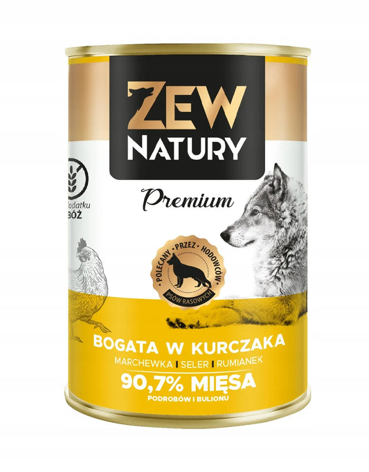 Mokra Karma Bogata w Kurczaka 400g PREMIUM Dla Psa Zew Natury - Zew Natury