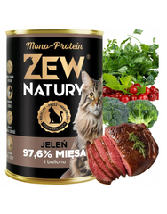 Mokra Karma Jeleń 400g Mono-Protein Dla Kota Zew Natury