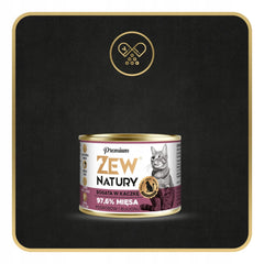 Zew Natury KOT Premium bogata w kaczka puszka 185g - Zew Natury