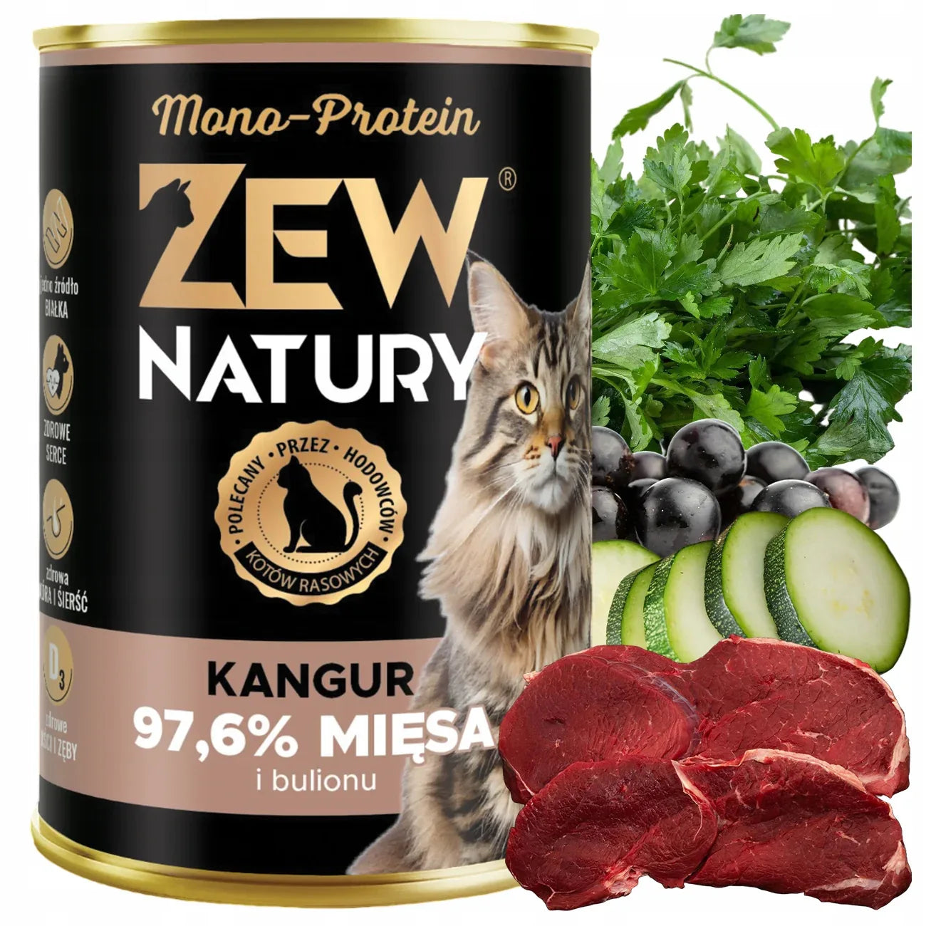 10 x Mokra Karma Mix Smaków 400g Mono-Protein Dla Kota Zew Natury - Zew Natury