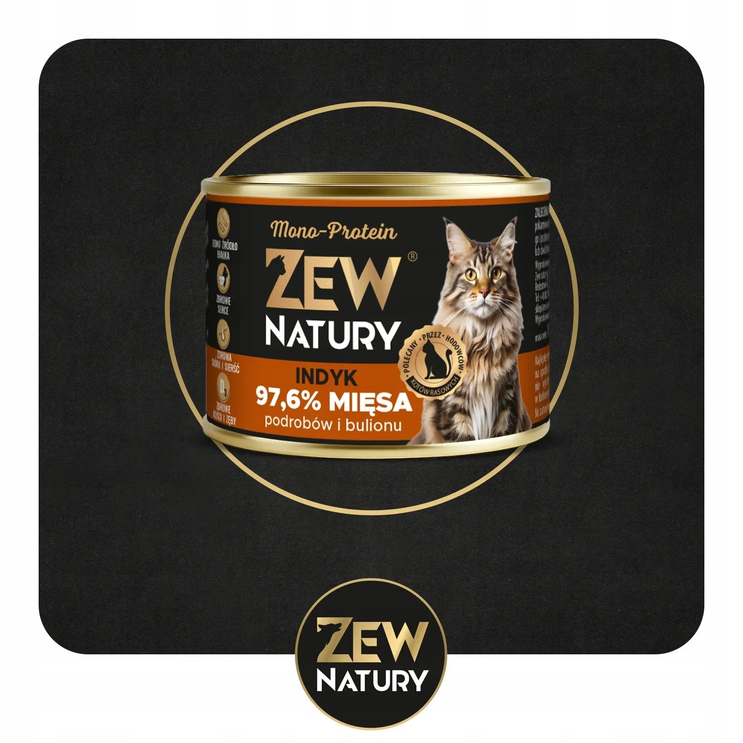 Zew Natury KOT Mono-Protein indyk puszka 185g - Zew Natury