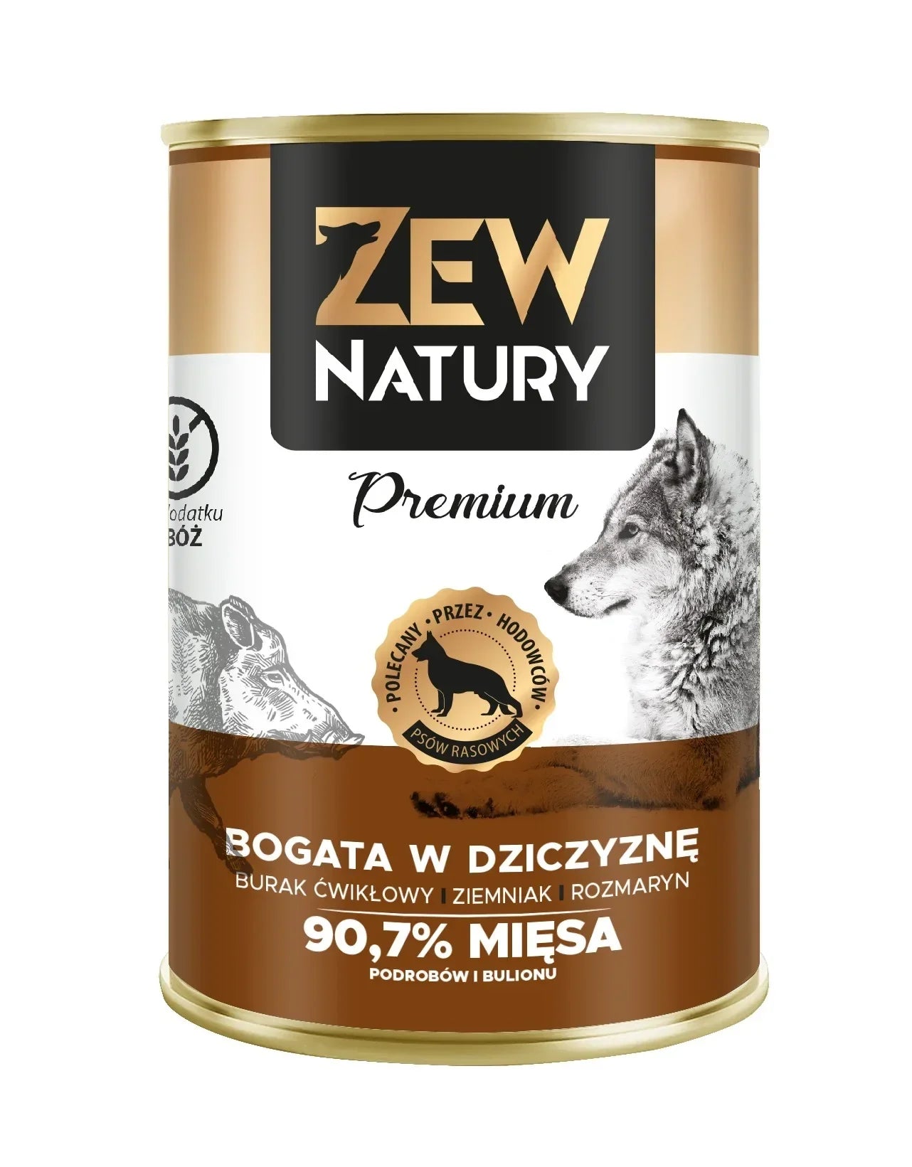 Mokra Karma Bogata w Dziczyznę 400 g PREMIUM dla Psa Zew Natury - Zew Natury