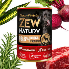 Mokra Karma Wołowina 400g MONO-PROTEIN Dla Psa Zew Natury