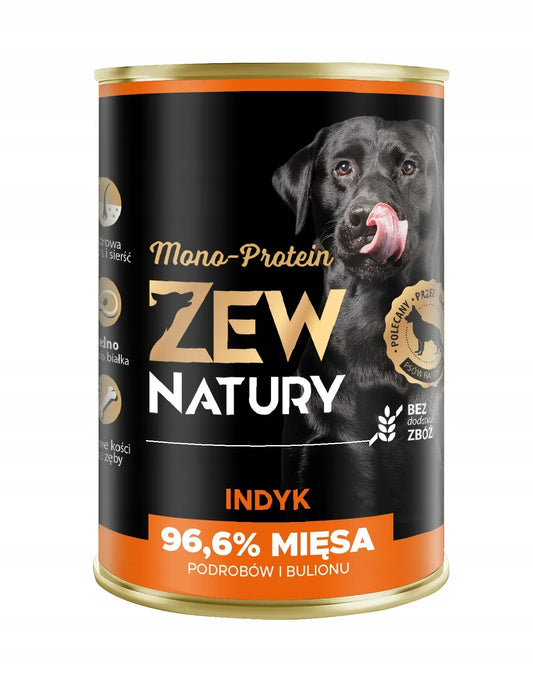 10 x Mokra Karma Indyk 400g MONO-PROTEIN Dla Psa Zew Natury - Zew Natury