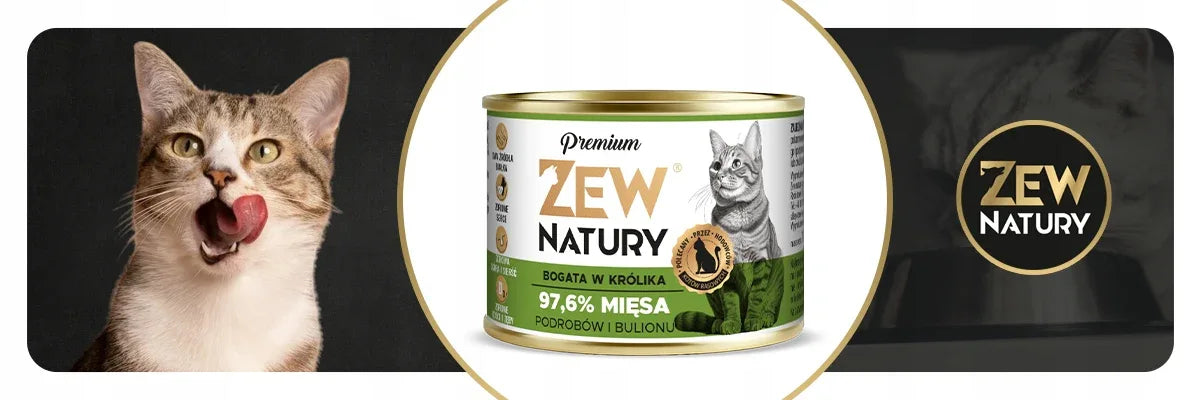 Zew Natury KOT Premium bogata w królika puszka 185g - Zew Natury