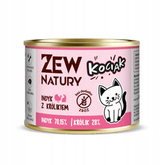 Zew Natury KOT Junior królik puszka 185g - Zew Natury