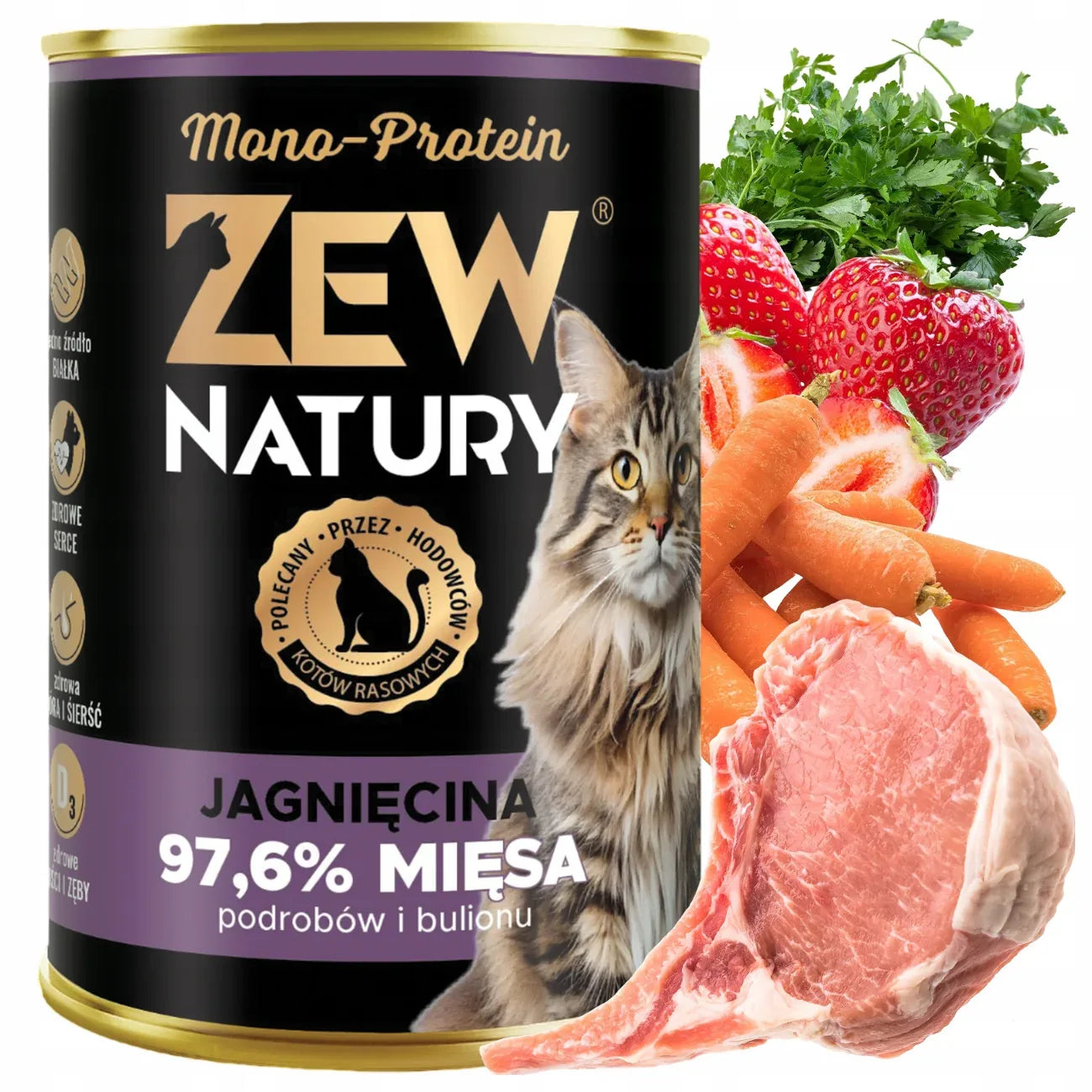 10 x Mokra Karma Mix Smaków 400g Mono-Protein Dla Kota Zew Natury - Zew Natury