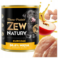 Mokra Karma Kurczak 800g MONO-PROTEIN Dla Psa Zew Natury - Zew Natury