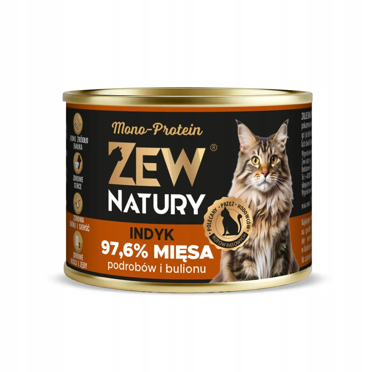 Zew Natury KOT Mono-Protein indyk puszka 185g - Zew Natury