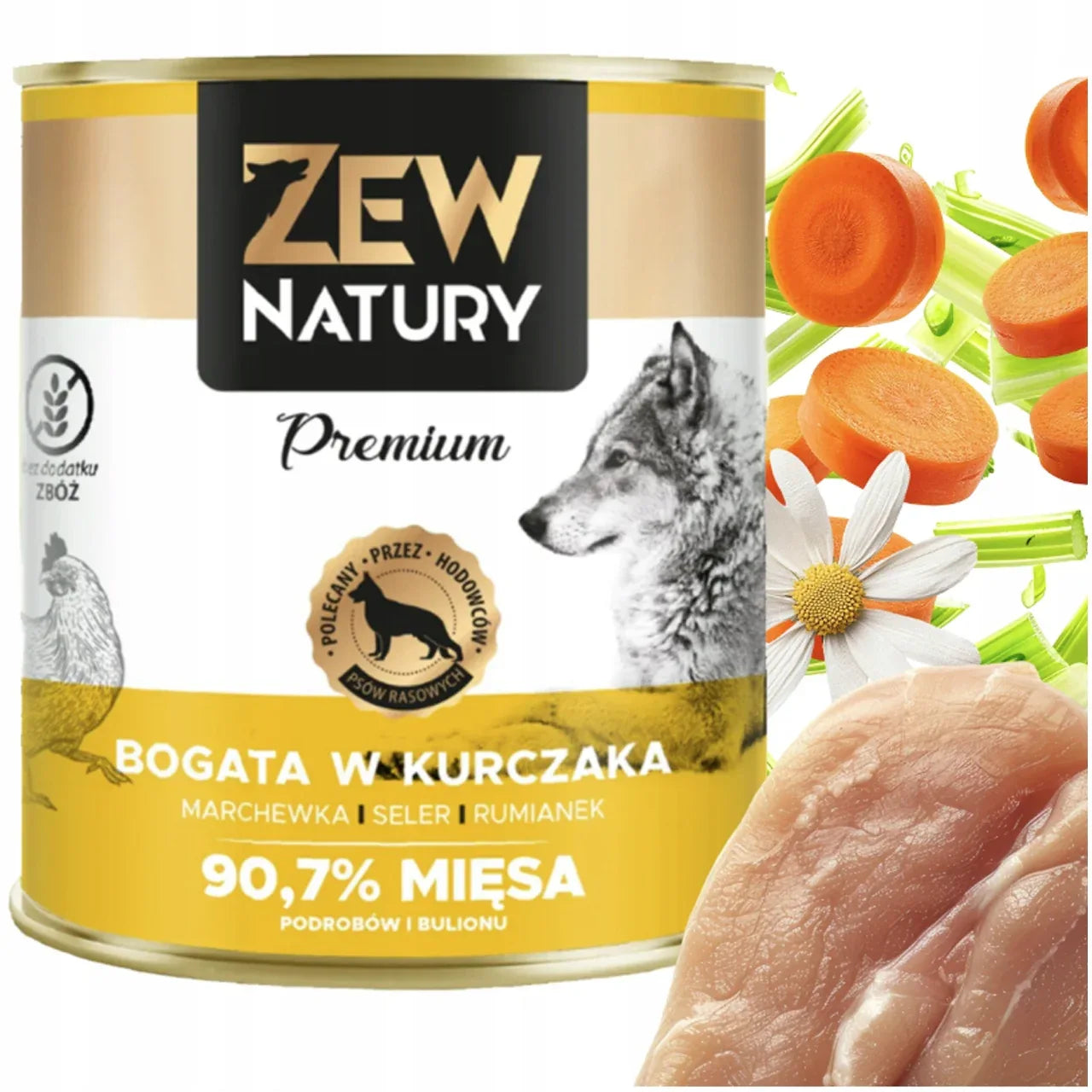 12 x Mokra Karma Mix smaków 800g PREMIUM Dla Psa Zew Natury - Zew Natury