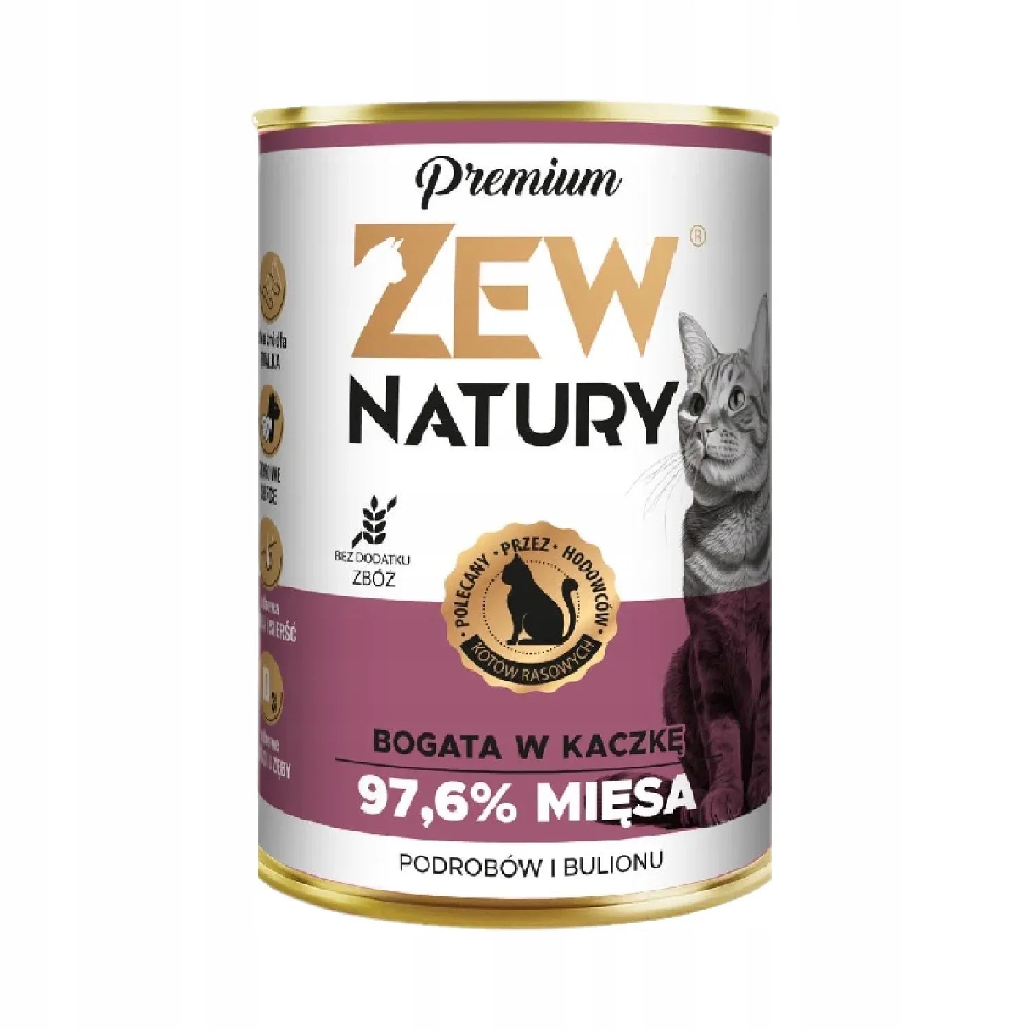 Zew Natury KOT Premium bogata w kaczka puszka 400g - Zew Natury