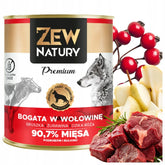 10 x Mokra Karma Bogata w Wołowinę 800g dla Dorosłych Psów ZEW NATURY - Zew Natury