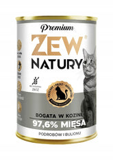 Mokra Karma Bogata W Kozinę 400g Premium Dla Kota Zew Natury - Zew Natury