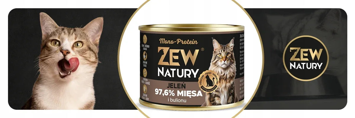 Mokra Karma Dla Kota Zew Natury Premium Bogata W Mix Mono-Protein 12x185g - Zew Natury