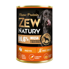 10 x Mokra Karma Indyk 400g MONO-PROTEIN Dla Psa Zew Natury