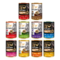 10 x Mokra Karma Mix Smaków 400g Mono+Premium Dla Psa Zew Natury