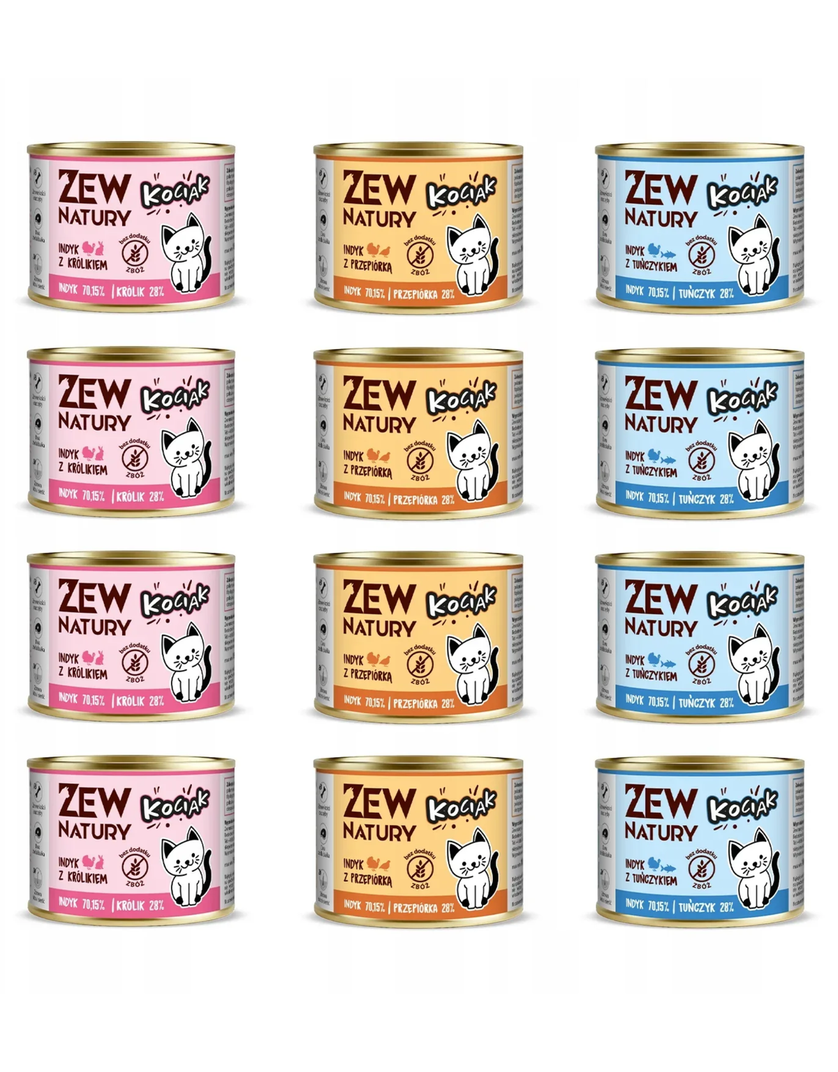 Zew Natury KOT Junior Zew Natury Kot 185G mix 12x185g