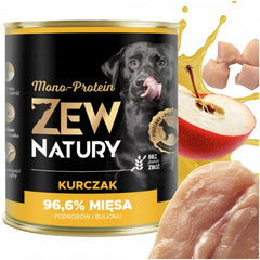 6 x Mokra Karma Mix smaków 800g PREMIUM MONO-PROTEIN Dla Psa Zew Natury - Zew Natury