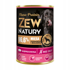 10 x Mokra Karma Wieprzowina 400g MONO-PROTEIN  Dla Psa Zew Natury