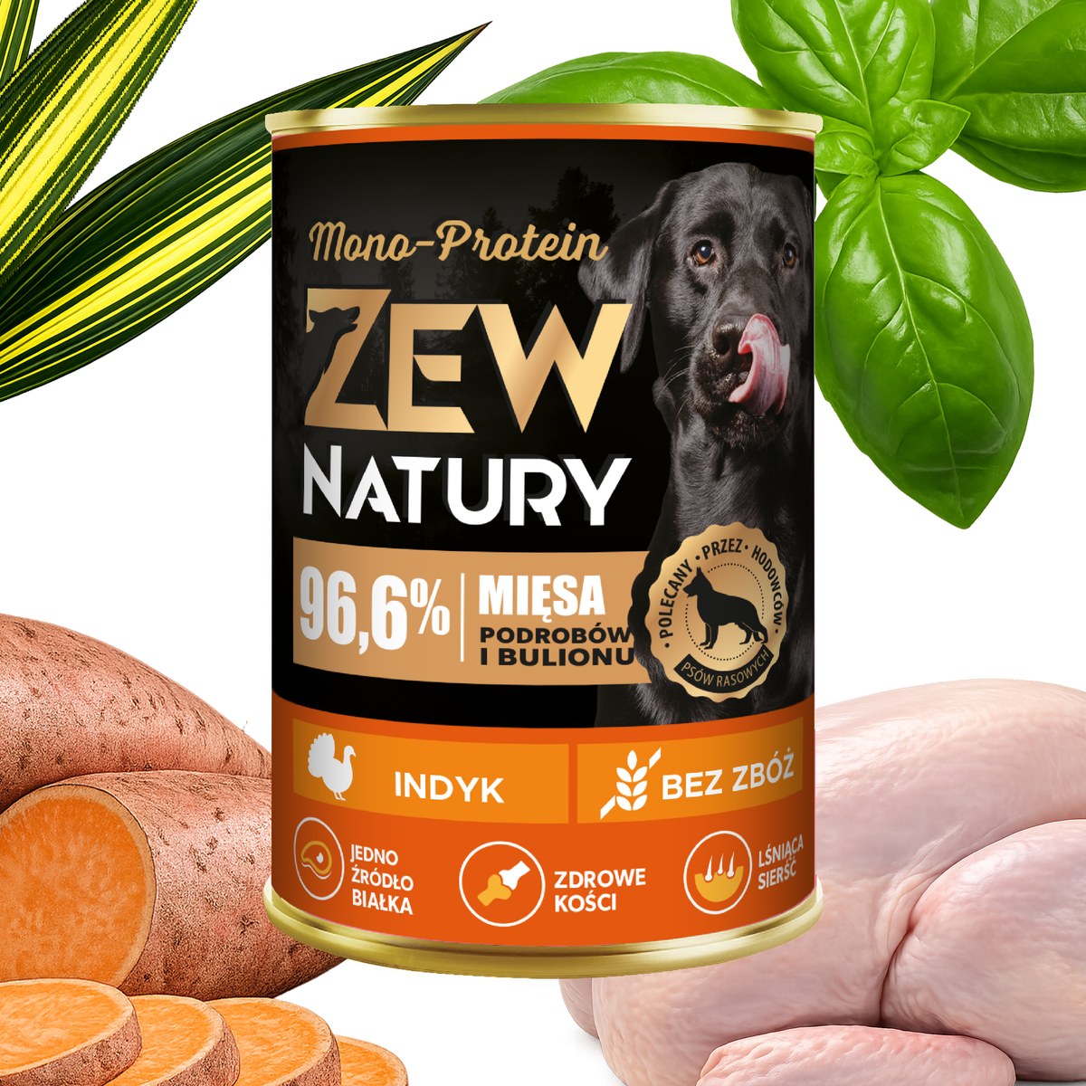 10 x Mokra Karma Indyk 400g MONO-PROTEIN Dla Psa Zew Natury