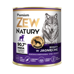 10 x Mokra Karma Bogata w Jagnięcinę 800g  PREMIUM Dla Psa Zew Natury