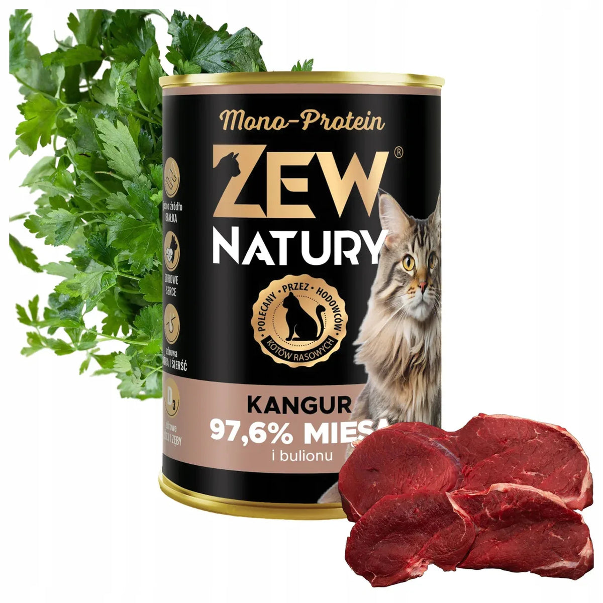 10 x Mokra Karma z Kangurem 400g Mono-Protein Dla Kota Zew Natury - Zew Natury