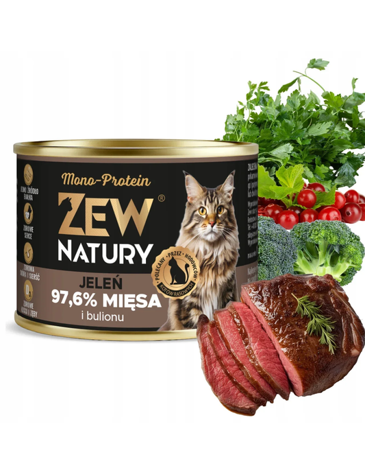 Zew Natury KOT Mono-Protein jeleń puszka 185g