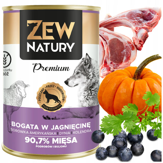Mokra Karma Bogata w Jagnięcinę 400g PREMIUM Dla Psa Zew Natury - Zew Natury
