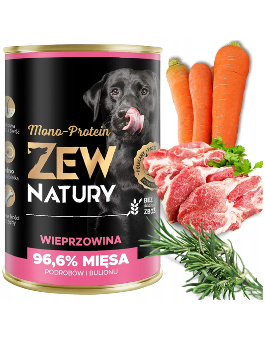 Mokra Karma Wieprzowina 400g MONO-PROTEIN dla Psa Zew Natury