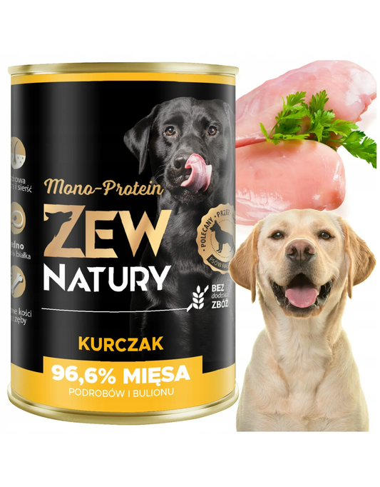 Mokra Karma Kurczak 400g MONO-PROTEIN Dla Psa Zew Natury