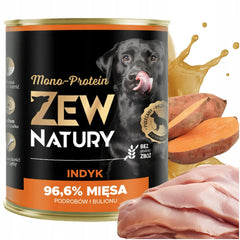 12 x Mokra Karma Mix smaków 800g MONO-PROTEIN PREMIUM Dla Psa Zew Natury - Zew Natury