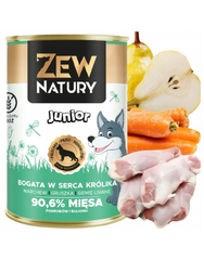 10 x Mokra Karma Bogata w Królika 400g Dla Szczeniąt JUNIOR Zew Natury