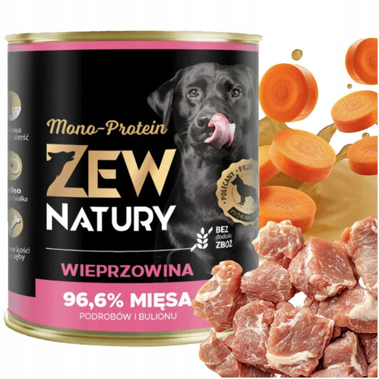 24 x Mokra Karma Mix Smaków 800g MONO-PROTIN BEZ KURCZAKA Dla Psa Zew Natury - Zew Natury