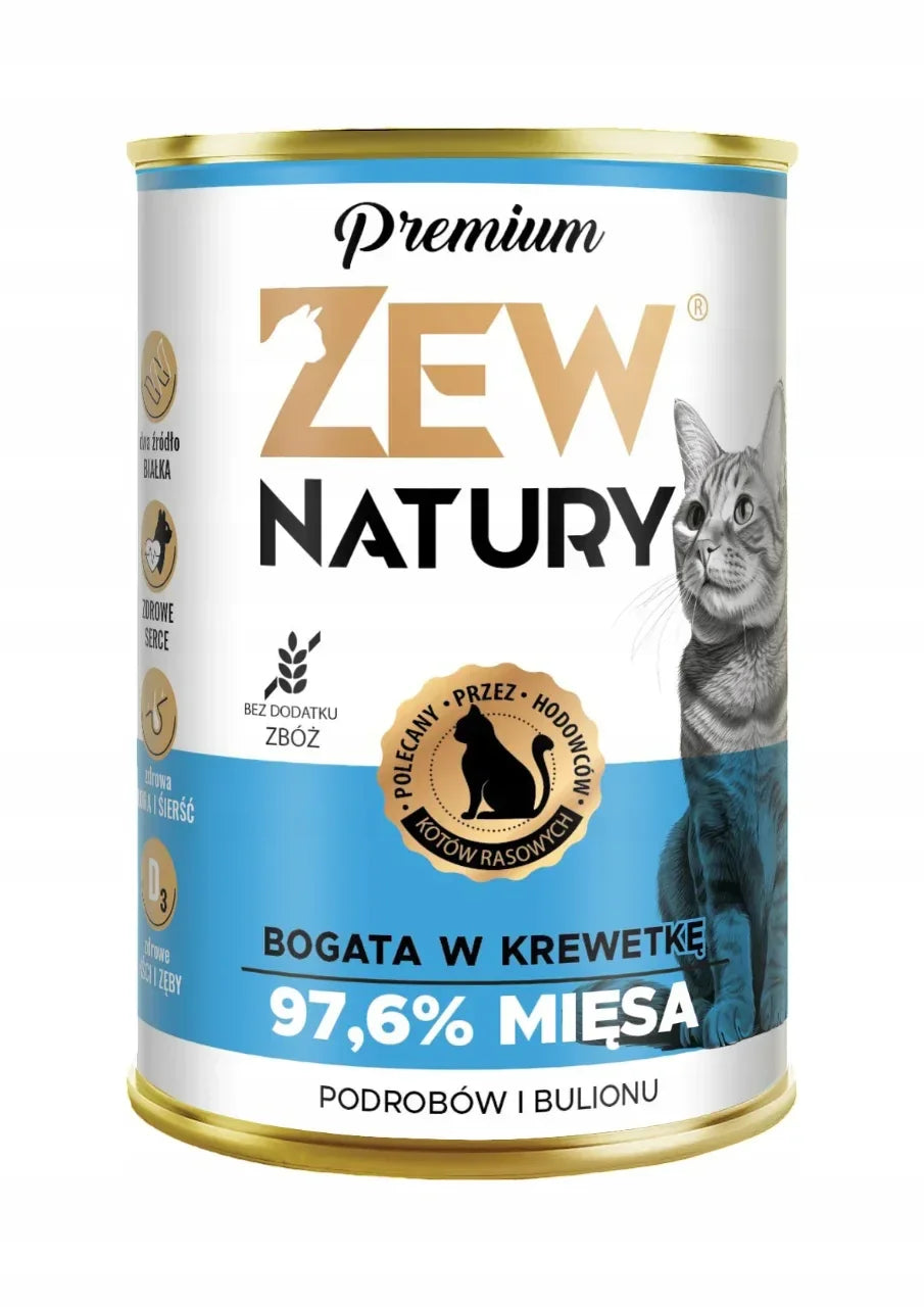 Mokra Karma Bogata W Krewetkę 400g Premium Dla Kota Zew Natury - Zew Natury