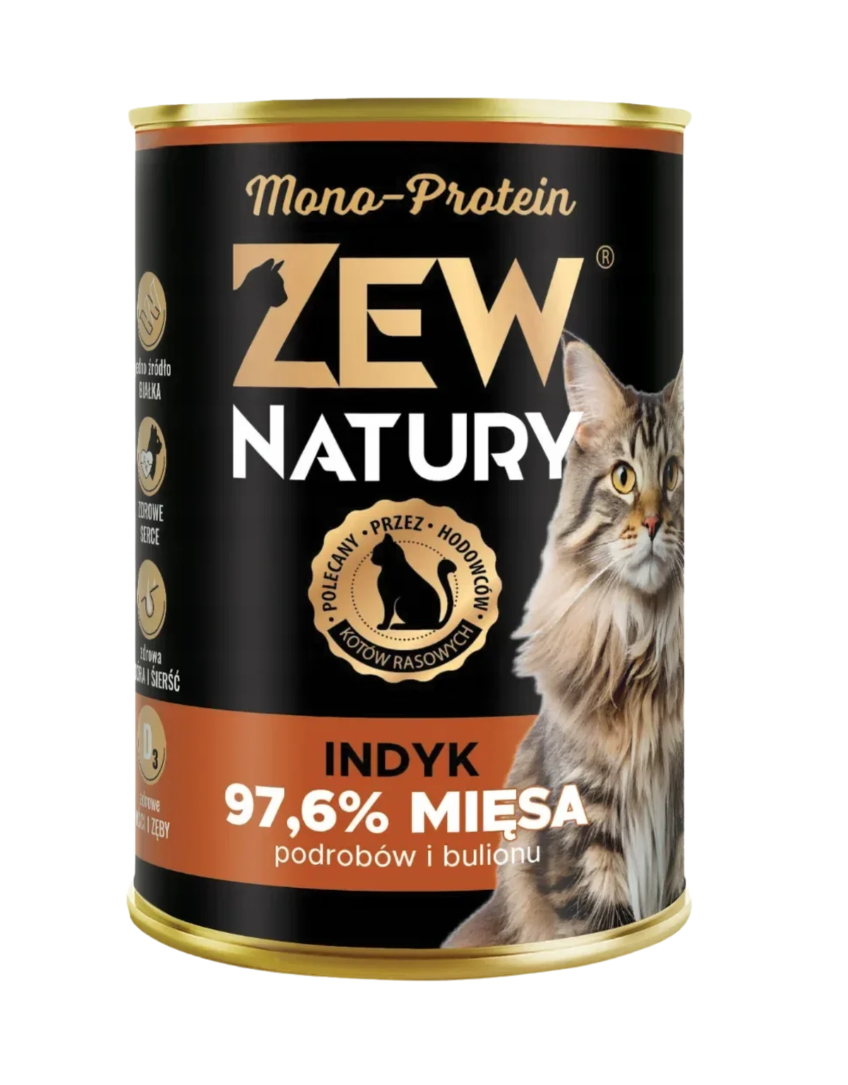 10 × Mokra karma z indykiem monobiałkowa dla kota 400 g